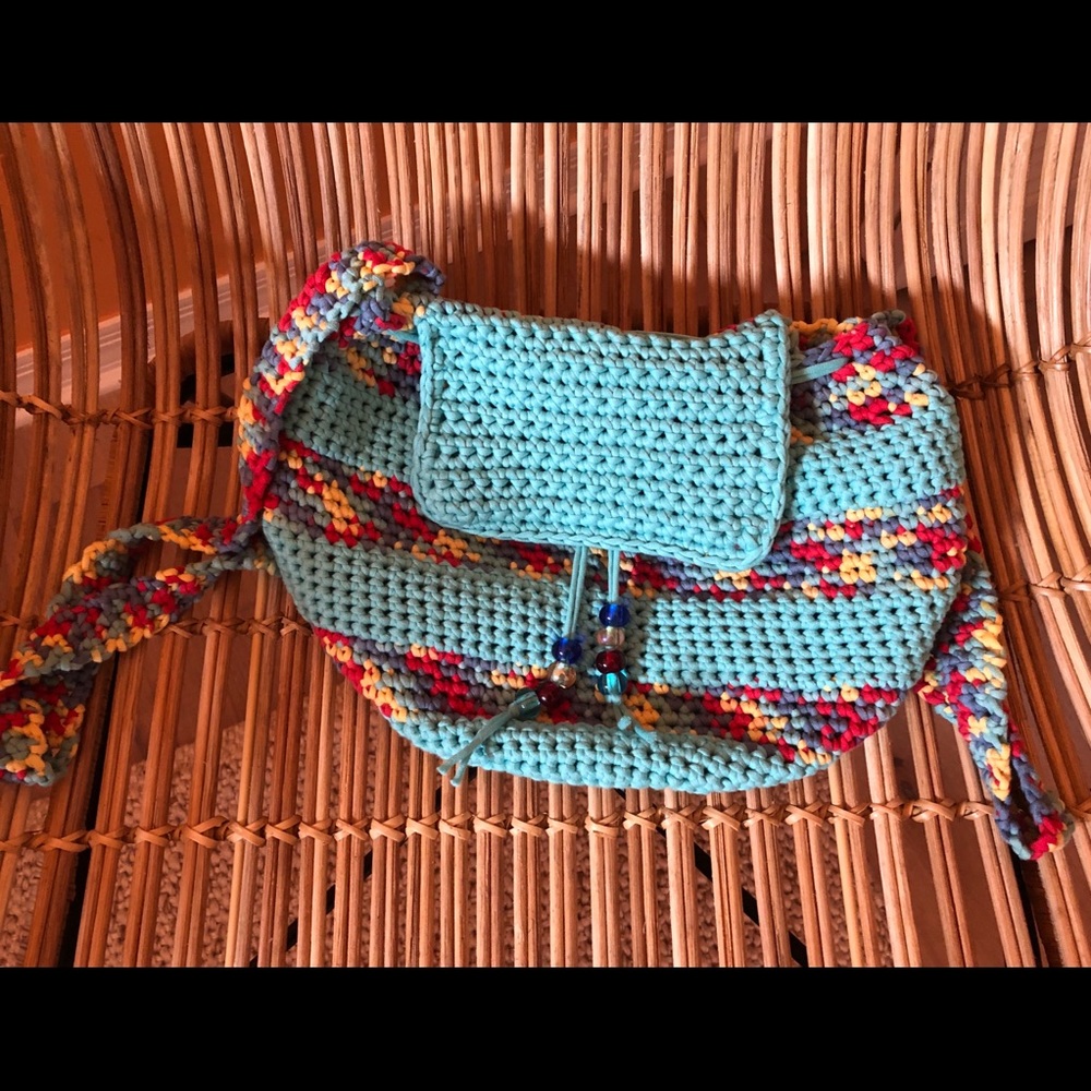 9”x 9” drawstring handmade backpack